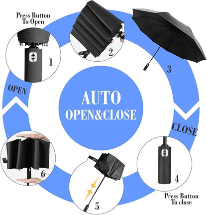 XLINGZA UPF 50+ Beach Umbrella with Adjustable Universal Clamp