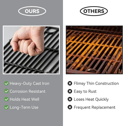 463365021 17" Grill Grates for Charbroil Performance 4 Burner 463365522 463366022 463352521 463354021 463350521 Models, Cooking Grates for Char-broil Grill Replacement Parts G426-0004-W1 G426-0005-W1