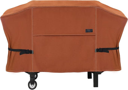 NettyPro Griddle Cover for Blackstone 28 inch Griddle Waterproof Heavy Duty 2 Burner Flat Top Gas Grill Cover 28" Cooking Station Camping, Brown