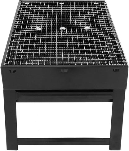 Alvinlite Barbecue Grill Stainless Steel - Kabab Grill Folding Camping Grill BBQ for Shish Kabob Grill Cooking Small Grill Portable Charcoal Tabletop Grill Barbecue