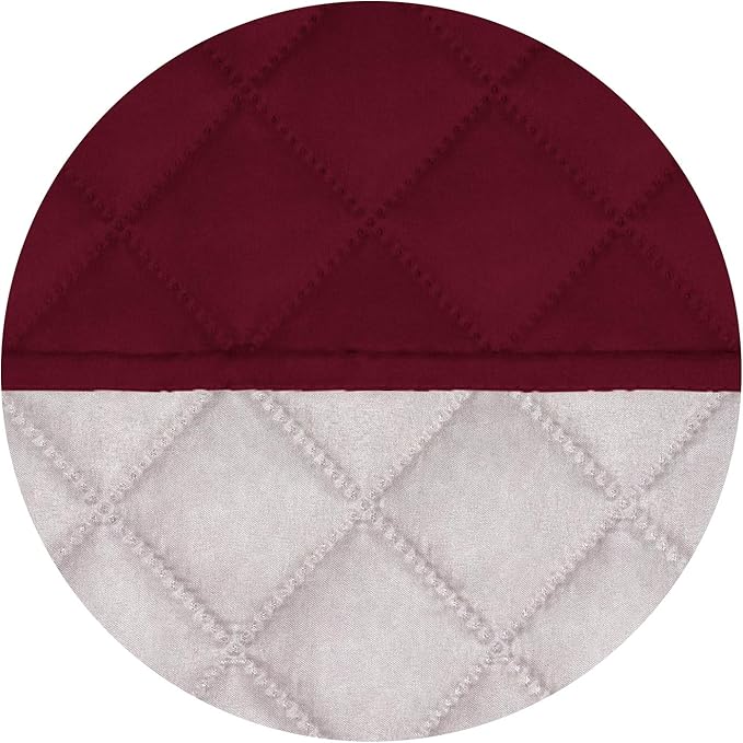 PureFit Reversible Quilted Sofa Cover Dog Couch Covers for Sofa, 66 in | Red/Ivory, Water Resistant Couch Protector, Washable Pet Couch Cover with Non Slip and Elastic Straps For Kids