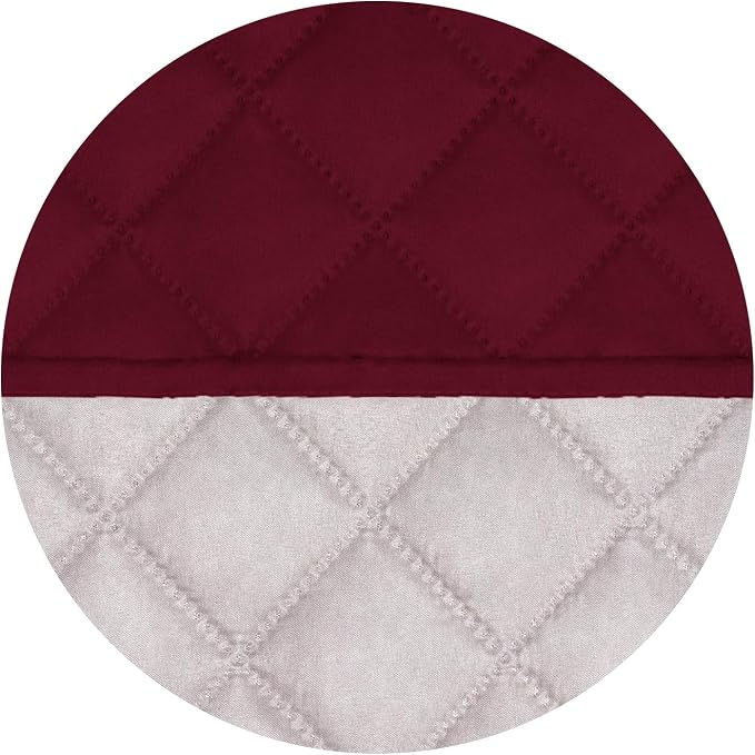 PureFit Reversible Quilted Couch Covers for Dogs Loveseat Sofa Cover 46.5” | Red/Ivory, Water Resistant Couch Protector, Washable Pet Couch Cover with Non Slip and Elastic Straps For Kids