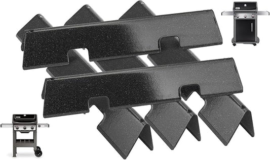 7636 Flavorizer Bars for Weber Spirit II/I 300 SER E310 S310 E315 Accessories Weber GS4 Spirit 2 Parts Replacement for Weber Burner Cover 67046 69797 3400302,Webber Parts 15.3" Bars,Porcelain-enameled
