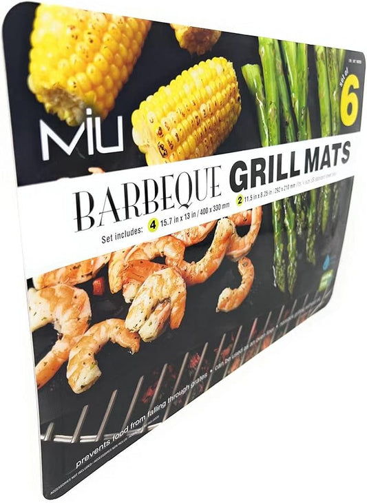 MIU 6 Pack BBQ Grill Mats