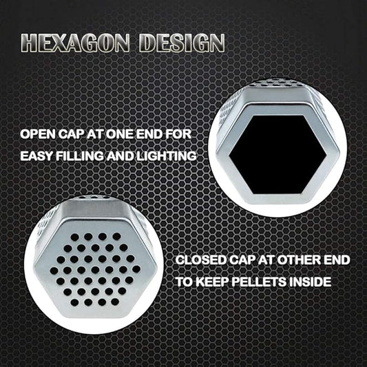 Pellet Smoker Tube 6 Inches - Stainless Steel Perforated Wood Pellet Tube Smoker - for All Electric, Gas, Charcoal Grill or Smoker, Hot or Cold Smoking