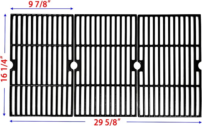 DC145 16 1/4" Cooking Grates Replacement for Dyna Glo DGF510SBP, DGF510SSP,DGF510SSP-D, DGB515SDP,DGF530SRP, Uniflame GBC1059WB,GBC1059WE-C, Backyard Grill BY12-084-029-98, BY13-101-00-13