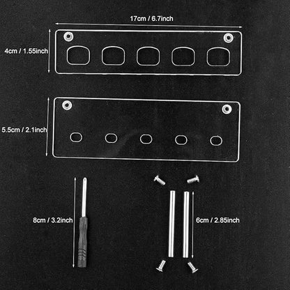 UNIMEIX 5 Pack Blending Brush for Card Making Crafting Ink Blender Brushes Set Tool Paper Background Brush Drawing Scrapbooking & Stamping Supplies (Black)