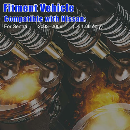 Fuel Injectors Set of 4 for Nissan Sentra 1.8L L4 2003-2006 – Direct Replacement 0280156159 16600-4Z800 FJ678