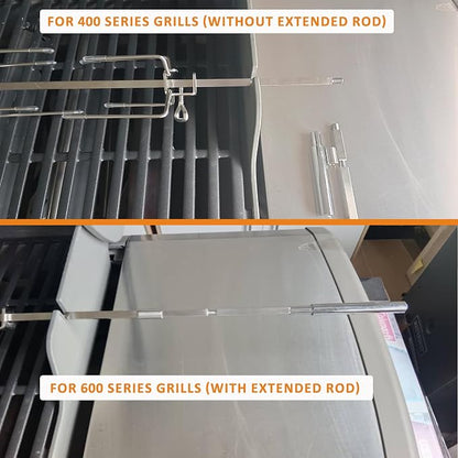 onlyfire Stainless Steel Rotisserie Kit Weber 7659 Replacement | Fits for Weber Spirit and Spirit II 200/300 Series Gas Grills, NOT FIT for Weber Spirit 4 Burner Grills
