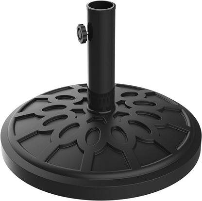 Pure Garden Outdoor Umbrella Base, 19lb, Black