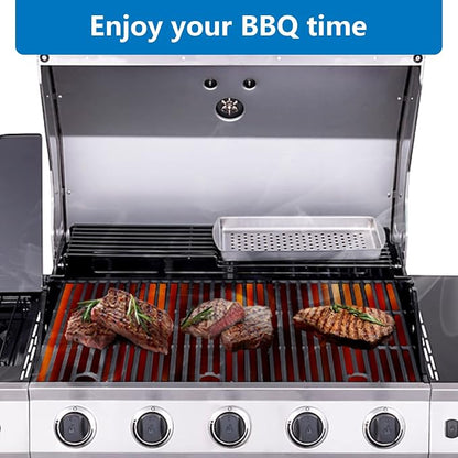 Grill Grates for Charbroil Performance 4 Burner for Char-Broil 463365021 463365724 463365522 463352521, 17inch Grill Grids for CharBroil 463366022 463350521 Replacement Parts G426-0004-W1 G426-0005-W1