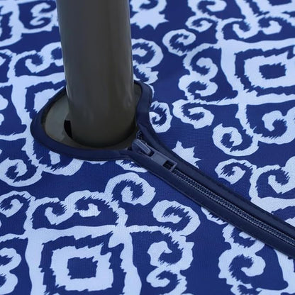 EHouseHome Outdoor and Indoor 70inch Round Tablecloth with Umbrella Hole and Zipper, Waterproof Zippered Patio Cloths, Spring/Summer Table Covers for Backyard Circular Table/BBQs/Picnic