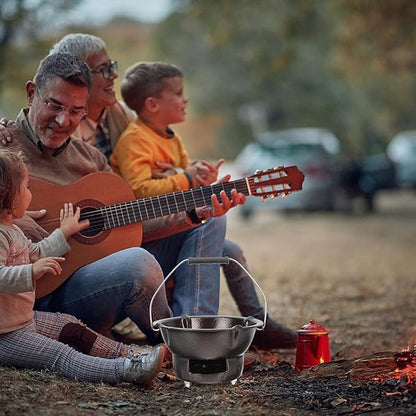 IMIKEYA Portable Charcoal Stove Barbecue Grill Outdoor Camping Supplies Coffee Color Cast Iron Heating Tea Stove