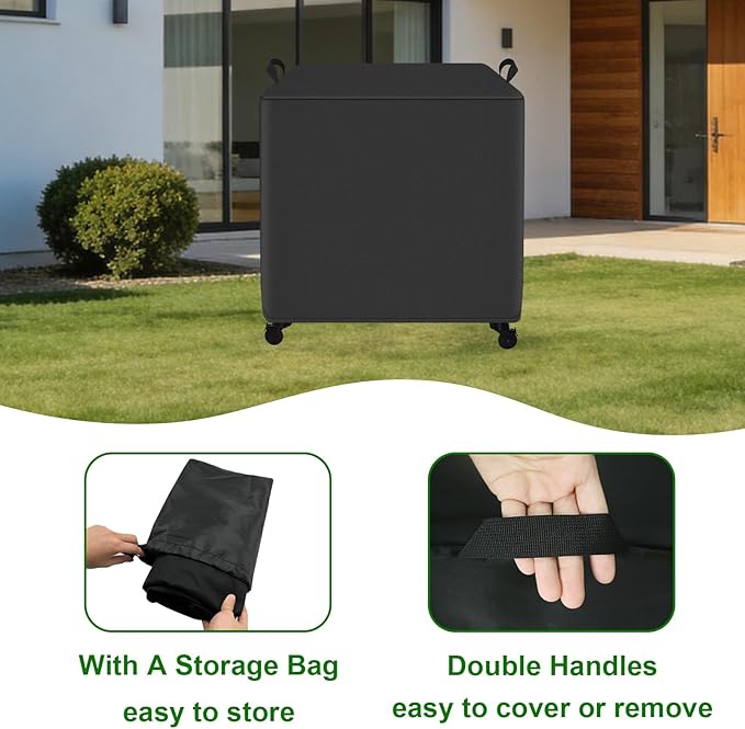 Grill Cover Fits Traeger Flatrock 3 Zone 33" Flat Top Griddle (TF3CN59AU), Outdoor Full-Length Heavy Duty Waterproof 600D BBQ Cover, Compared to Traeger BAC751 42" D x 29.5" L x 38" H