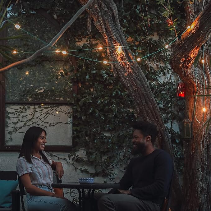 MPOWERD Luci Solar String Lights: Rechargeable via Solar and USB, Power Bank for Mobile Charging, 18’ or 44’, Waterproof, Lasts Up to 40 hrs, Up to 140 Lumens LEDs, Camping, Indoor/Outdoor Decorating