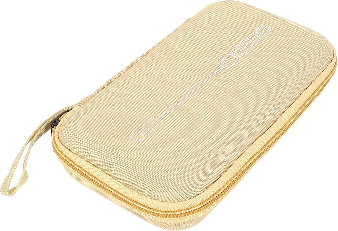 Dan&Dre EVA Shockproof Portable Camping Grill Flashlight Box/Cover with Large Capacity, Fixing Strap, Lightweight for Outdoor Activities, Camping, BBQ, Hiking (Khaki)