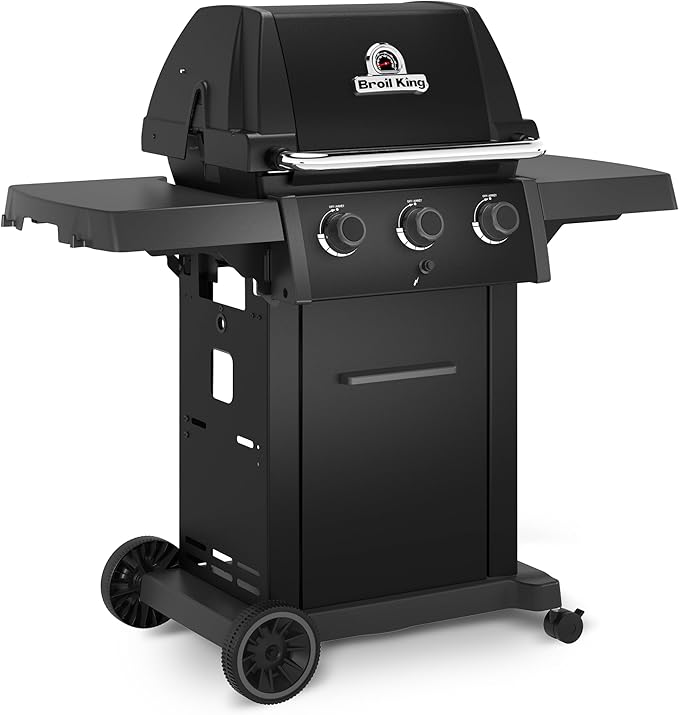 Broil King 824154 Royal 320 Shadow 3-Burner Propane Gas Grill in Black