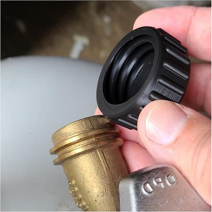 QCC1/OPD Propane Tank Cap Dust Cover for 4-40 lb Tanks Fits BBQ Grills, RV Campers,Travel Trailer (Female)