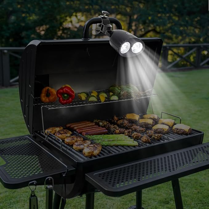 LED Grill Lights 360 Degree Rotation Barbecue Lighting | Lights for Outdoor Grill for Cooking Outdoor Camping Work Mechanic Automotive Shop Truck Atv Fireplace