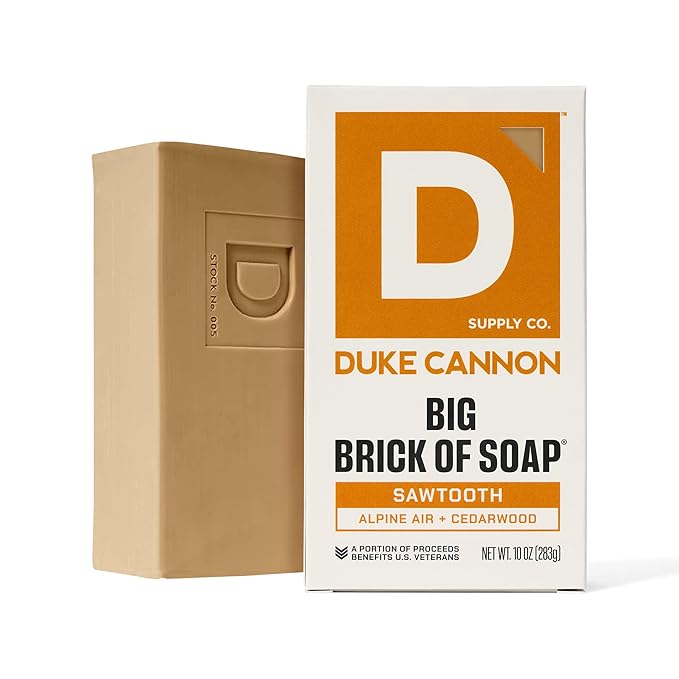 Duke Cannon Big Brick of Soap Variety Pack – Palomino, Seawolf & Sawtooth, Large 10 oz Triple Milled Men’s Bar Soap Set, Long-Lasting Body Soap Bundle