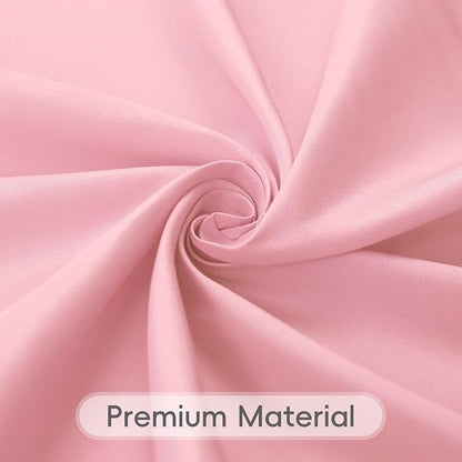 8 Pack Pink Round Tablecloth 120 Inch | For 4Ft-7Ft Round Table, Wrinkle Resistant Table Cloth, Washable Polyester Fabric, For Wedding Party Banquet Buffet Camping