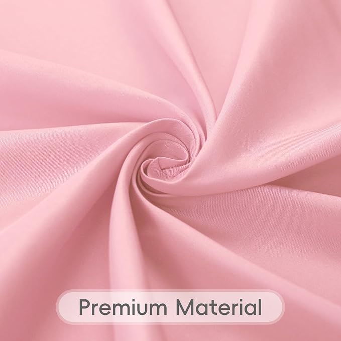 8 Pack Pink Round Tablecloth 90 Inch | For 3Ft-5Ft Round Table, Wrinkle Resistant Table Cloth, Washable Polyester Fabric, For Wedding Party Banquet Buffet Camping
