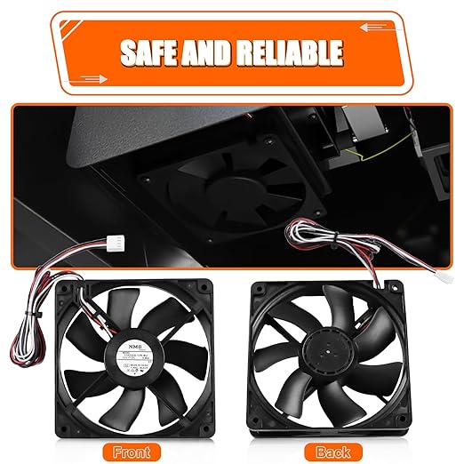 KIT0411 Pellet Grill Induction Fan Motor for Traeger D2 Pro 780 575, Ironwood 650 885, Silverton 620 810, Century 885, Oven Circulation Fan Replacement Part 11925SA-12R-BU, 0.86A 12V DC
