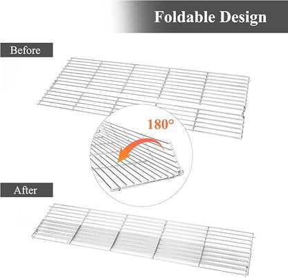 Uniflasy Warming Rack for Pit Boss Austin XL 1000 1100 Series Grills, Stainless Steel Upper Cooking Grate Replacement for Pit Boss Austin XL Rancher XL 1000 Sportsman 1000, Foldable BBQ Grill Top Rack