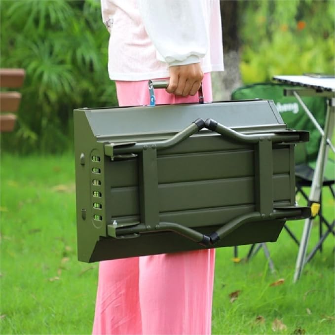 Charcoal Grills BBQ Grill BBQ Grill Box Outdoor Foldable Camping Barbecue Stove Portable Barbecue Grill Charcoal Camping Barbecue Grill Outdoor Grill