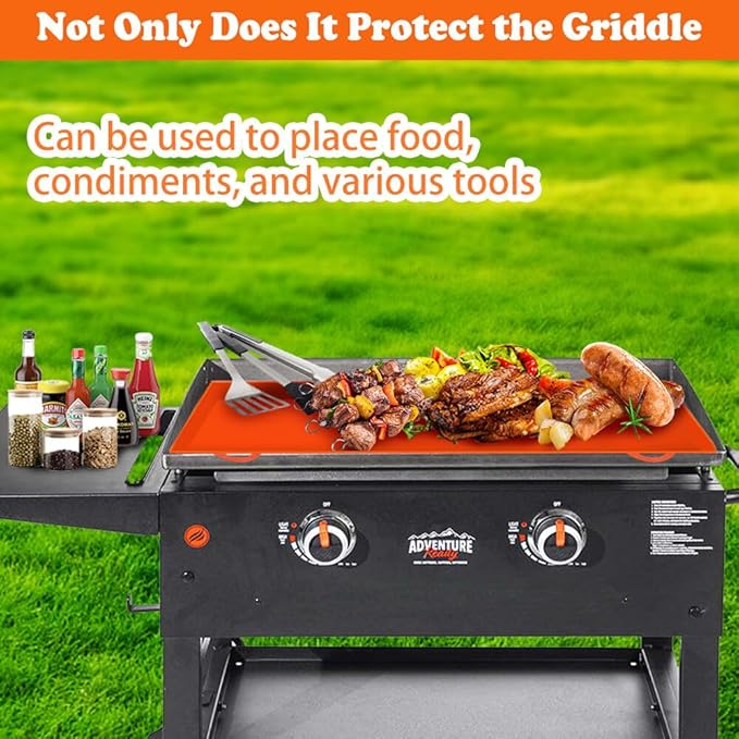 Grill Cover for Blackstone 22 Inch Silicone Grill Accessories Grill Cover for Camping Accessories for Griddle Durable Blackstone Griddle Accessories