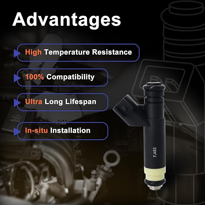 HiSport FJ463 Fuel Injector 1PC Compatible with Ford Ranger 2002-2008 V6 3.0L,Mazda B3000 2002-2007 V6 3.0L Replace 4L5Z9F593A FJ463 8001470N