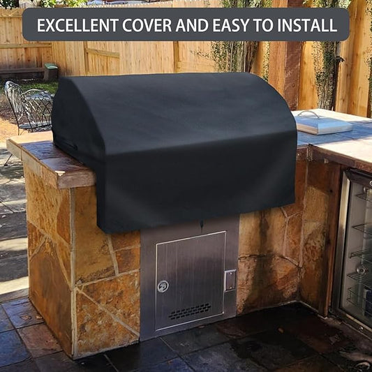 OG42 Grill Cover Replacement Parts for Wolf Built-in 42 Inch Grills Twin Eagles Alfresco Lynx 42” Built in Grill Parts Outdoor Heavy Duty BBQ Cover Griddle Hood Cover Black Grill Top Cover 1 Pack