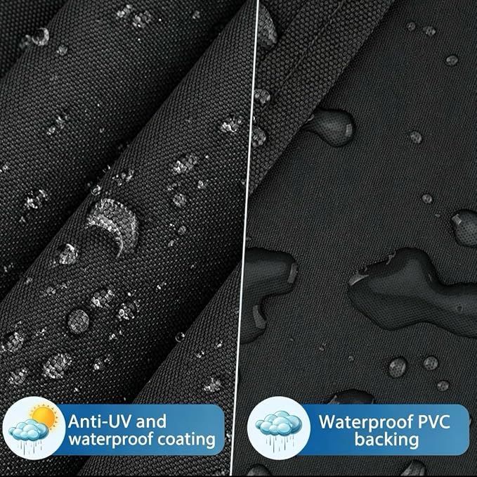 30 inch Waterproof Smoker Cover Compatible with Masterbuilt/East Oak and Most 30-inch Vertical Smoker Models with or Without Legs, Foldable Skirt, Heavy Duty 600D Polyester