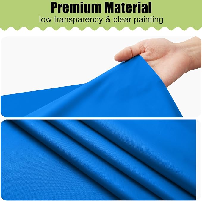 Smiry Disposable Table Cloth - 10 Pack, 54 x 108 Inch Waterproof Rectangle Tablecloths for Parties, Decorative Plastic Table Cover, Leakproof & Sturdy, Blue