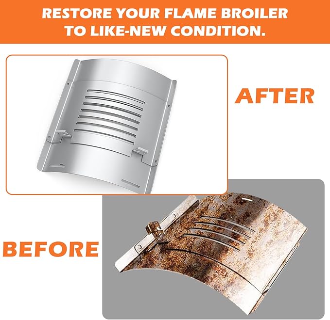 Flame Broiler Kit for Pit Boss Platinum KC Combo Charleston 1020 Pellet Smoker Grills Heat Deflector Diffuser for PB1285KC PB1020NX, Includes 60355 Flame Broiler Main Plate and 31141 Slide Cover