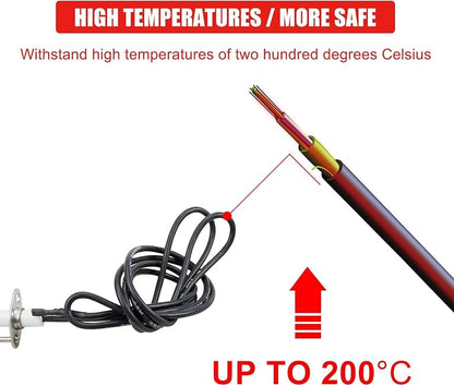 Uniflasy Fire Pit Igniter Push Button Ignition Kit with 2 Outlet and Ground Wire for Fire Pit Gas Burner System AA Battery