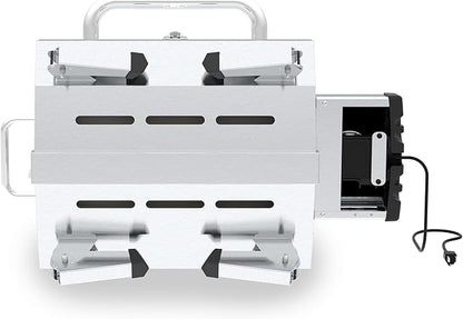 GrillPro 201119 GrillPro Table Top Portable Electric Grill in Stainless Steel