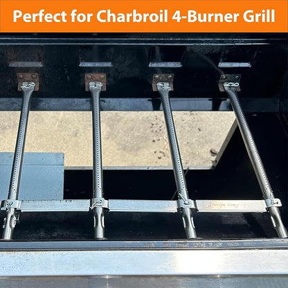 Hisencn 304 Stainless Steel Carryover Tube Replacement for Charbroil Gas Grill, Crossover Tubes for Charbroil Grill Replacement Parts, Universal Crossover Tubes for Kenmore and Others Most Grills