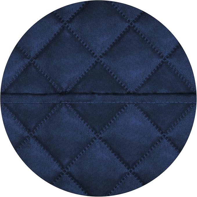 PureFit Reversible Quilted Couch Covers for Dogs Loveseat Sofa Cover 54" | Navy/Navy, Water Resistant Couch Protector, Washable Pet Couch Cover with Non Slip and Elastic Straps For Kids