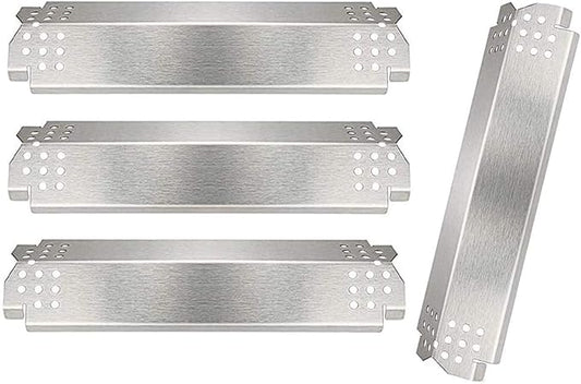 Grill Replacement Parts for Nexgrill 720-0830H, 720-0864, 720-0864M Gas Grills, 4 Pack Stainless Steel Grill Heat Plates Shield Tent, Burner Cover for Home Depot Nexgrill 4 Burner 720-0830H