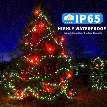 MZD8391 262FT 800LED Color Changing Christmas Light,Christmas Tree Light | Warm White & Multicolor, Waterproof, UL listed, 11 Light Mode, Remote & Timer, Memory, Fairy Lights Outdoor
