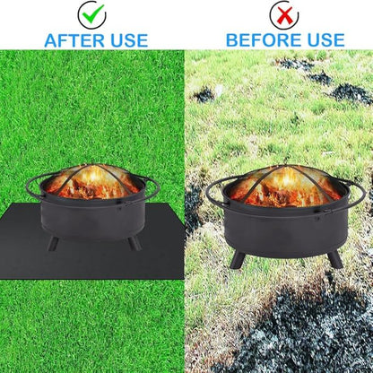 Under Grill Mat, 48×30 inch BBQ Floor mats, Pellet Stove Hearth Pad Fire Proof Mat Fire Pit Grill Fire Resistant, Water Resistant, Oil Proof, Protect The Deck, Patio, Lawn from Exploding Embers
