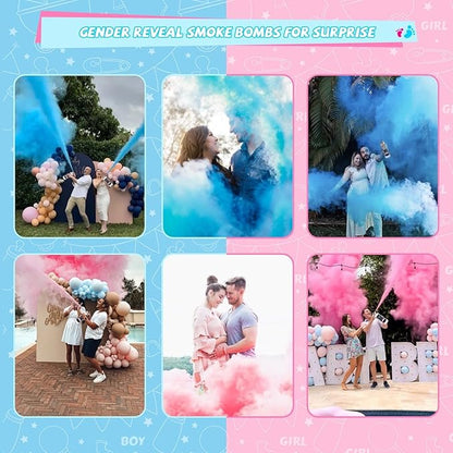 Gender Reveal Fire Extinguisher Smoke Powder for Gender Reveal Party Ideas 2 Pink Large Gender Reveal Smoke Powder with Tissue Safe Powder Boy Girl Fire Extinguisher Baby Gender Reveal
