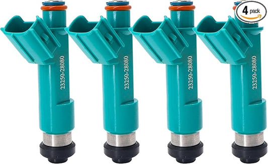 HiSport Fuel Injectors 4 PCS Compatible with Toyota Matrix Highlander RAV4 Solara Replacement for Scion TC XB 2.4L L4 Replace 23250-28080