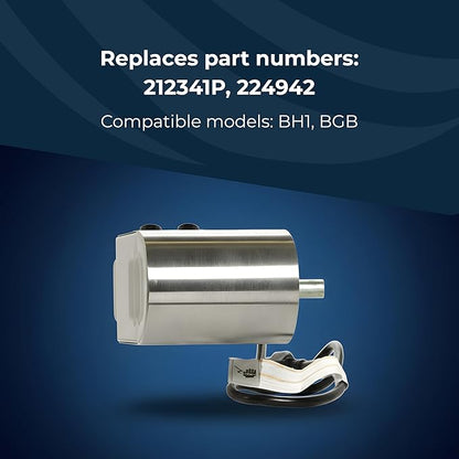 DCS Rotisserie Motor Kit 254712P for BH1 and BGB Grill Models - OEM Motor Replacement Part 254712P to Replace Motor Assembly 224942, Forks and Spit Sold Separately
