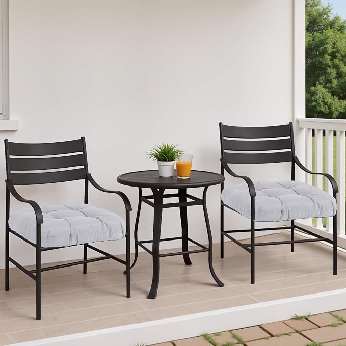 MTMR Outdoor Chair Cushions Set of 2, Patio Furniture Seat Pads, Waterproof | 2Pcs , waterproof cover, PP cotton, u-shaped, no-fading, thick patio seat pads for outdoor wicker furniture in yard, 19x19x4