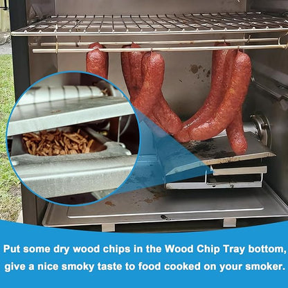 Wood Chip Tray Replacement 9007140023 for Masterbuilt 30-inch & 40-inch Digital Electric Smoker Grill, Smoker Box Part for Masterbuilt Electric Smoker 20070115 20070816 MB20071117 MB20072918