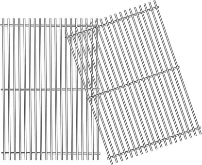 9MM 18 7/8" Stainless Steel Genesis 2 Grill Grates for Weber Genesis ii E-310 E-315 E-325 E-330 E-340 S-335 S-340 GS4 Genesis ii Grill Parts for Weber 66095 Genesis ii 300 LX 300 Series