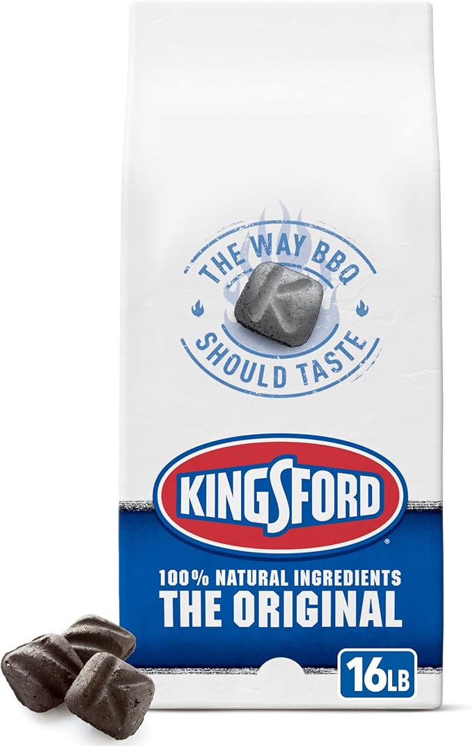 Char-Griller E1816 King-Griller 320 sq. in. Portable Charcoal Grill Bundle with 16 lbs Kingsford Original Charcoal Briquettes