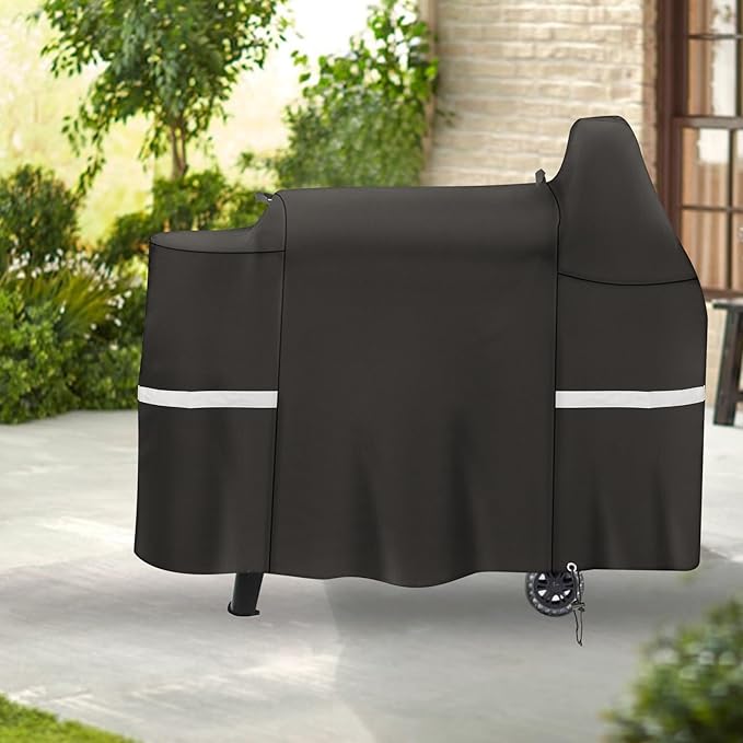 56 inch Grill Cover for Pit Boss 820 850 Deluxe Series 820 Pro, 820D, 820FB, 820PB, Premium Wood Pellet Smoker for Z Grill 700 Smoker Pellet, Heavy Duty and Waterproof Grill Cover Replacement
